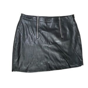 Black pleather Skirt